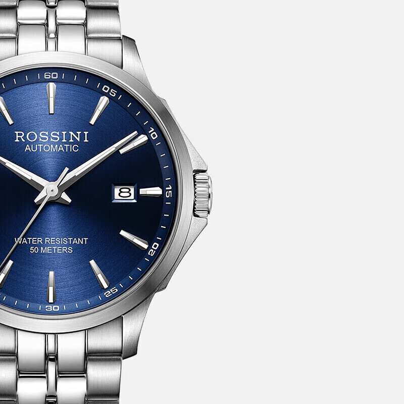 Automatic mechanical watch blue plate steel strap luminous waterproof Father's Day gift