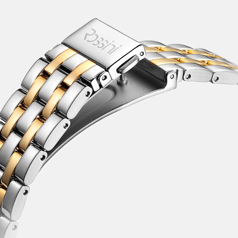 Watches men's automatic mechanical watch white plate steel belt Father's Day gift