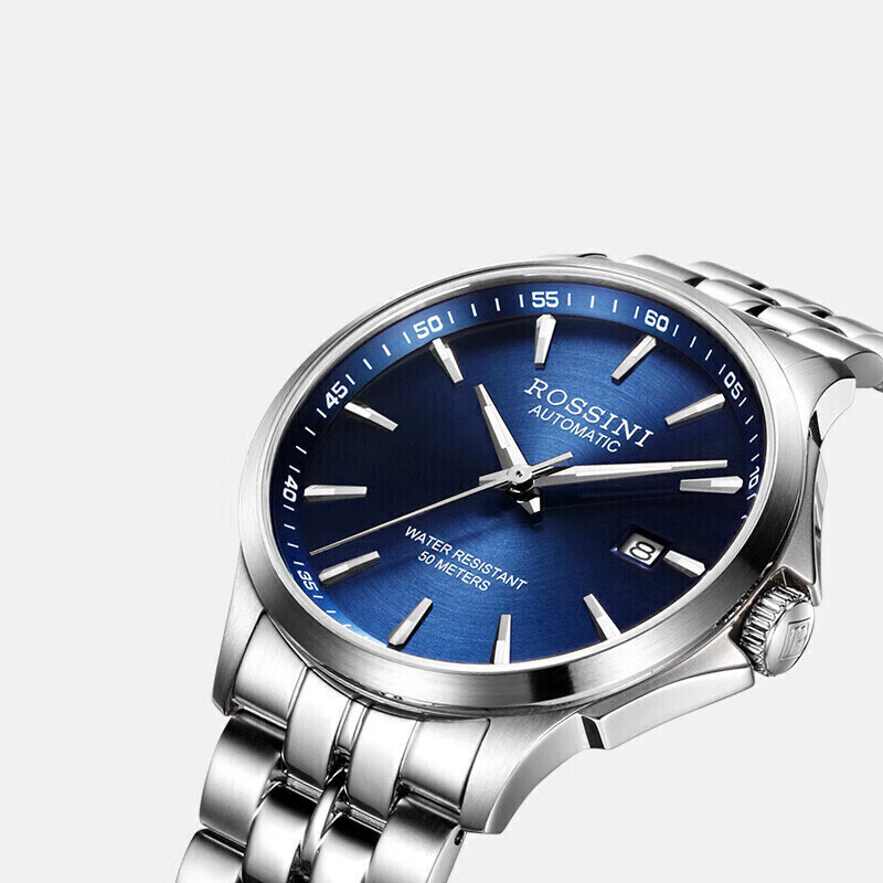 Automatic mechanical watch blue plate steel strap luminous waterproof Father's Day gift