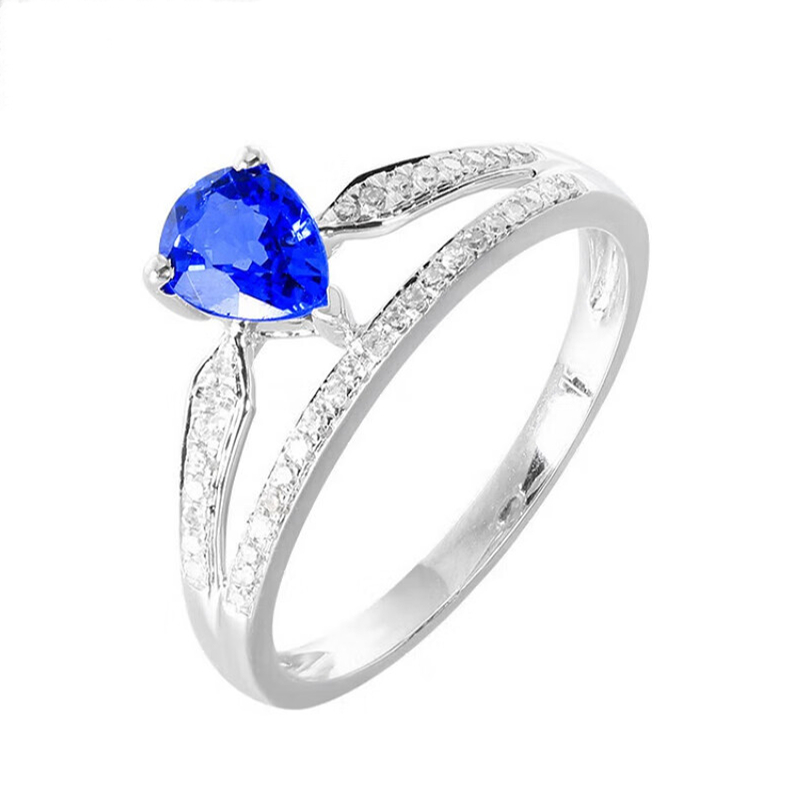 Ring for women 2 carat sapphire ring