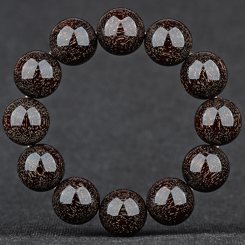 Collector grade Indian small leaf rosewood string 20mm Buddha beads high oil density clay 12pcs