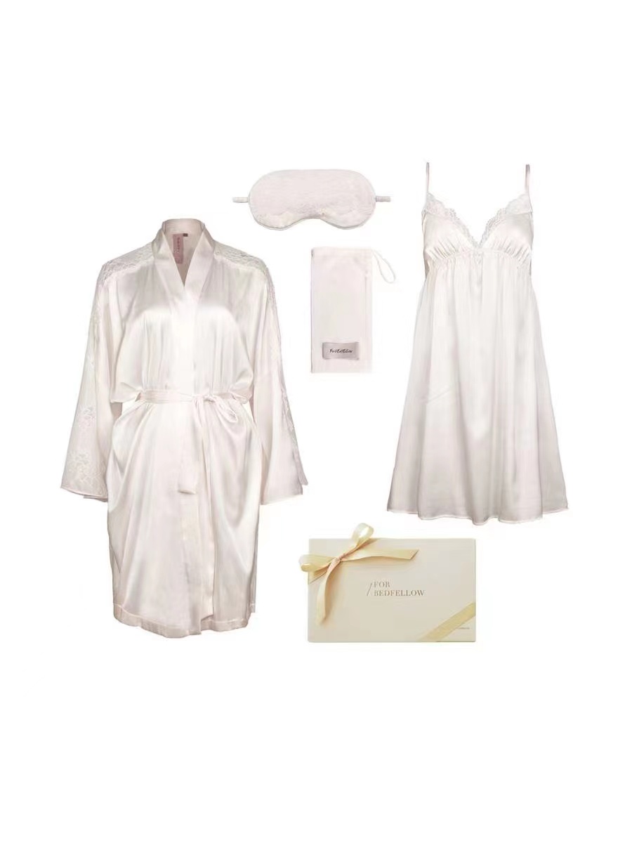 Silk pajamas, women's suspender dress, pajama set, silk high-end feeling
