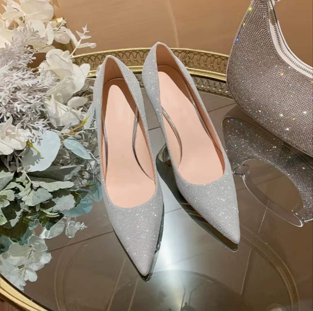 Women's crystal shoes high heels Shiny crystal decoration Valentine's Day gift Birthday gift Please contact customer service for the required size