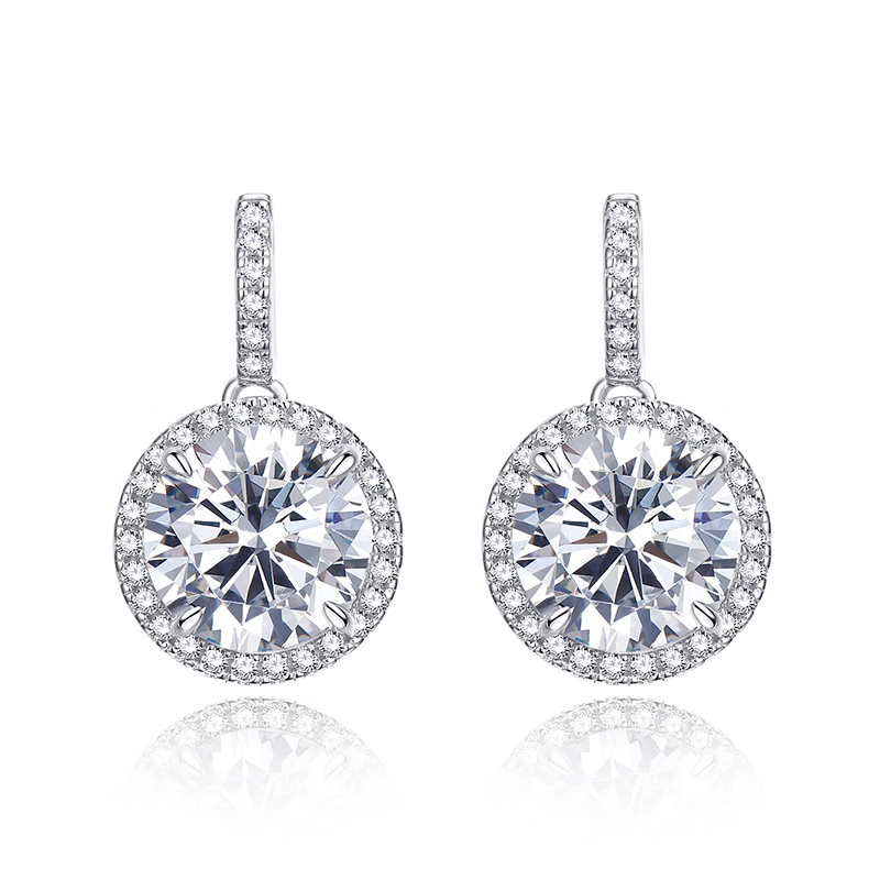 Premium luxury imported high carbon diamond earrings