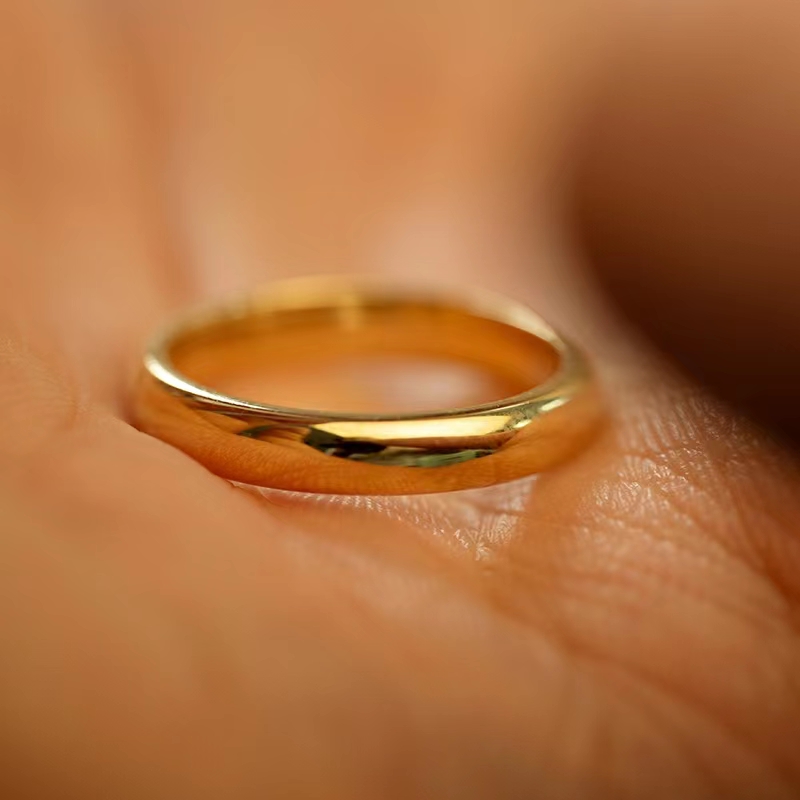 Personalized 24k ring, free processing engraving