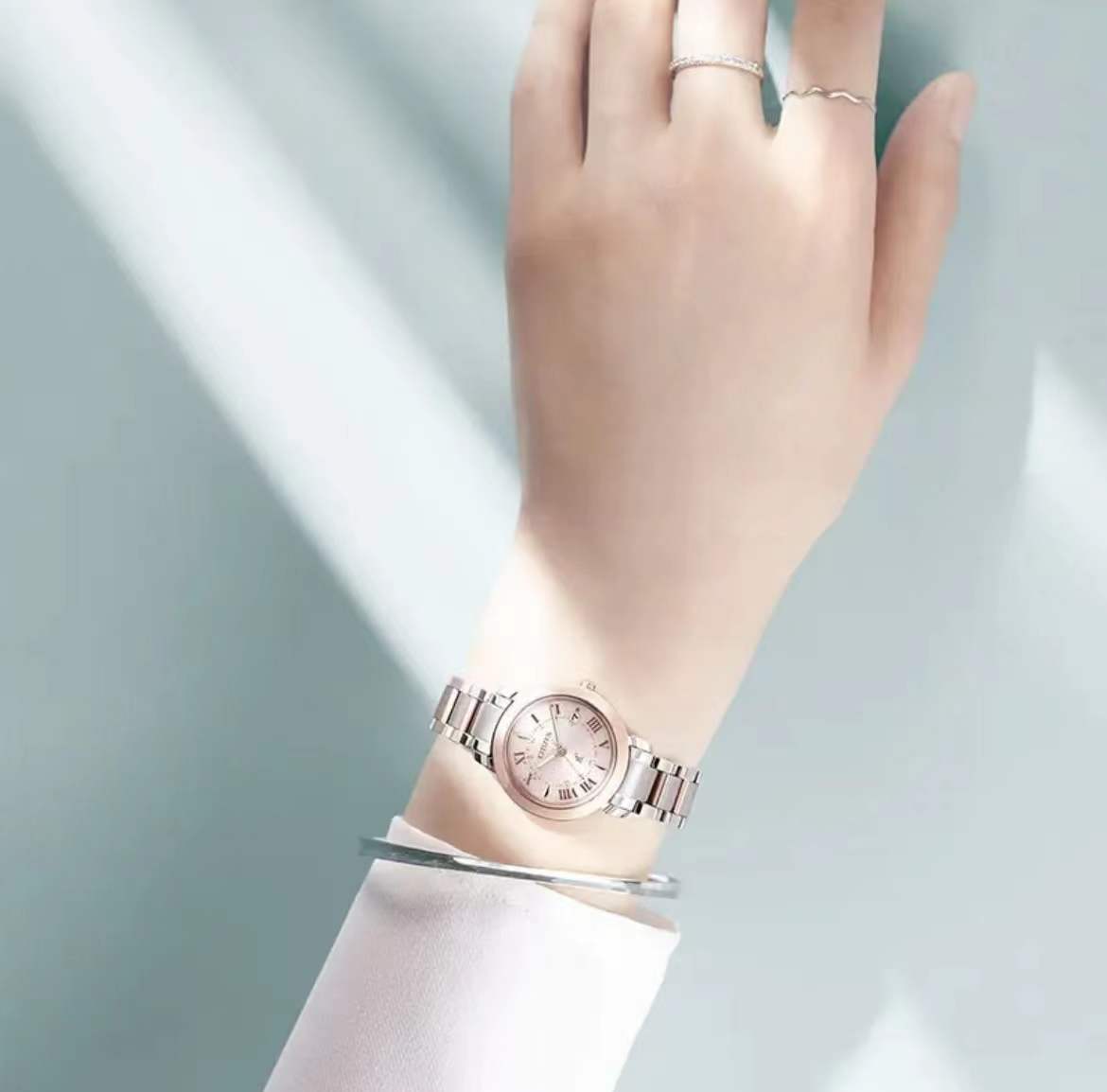 Light energy electric wave multi-color fashion temperament women's watches 