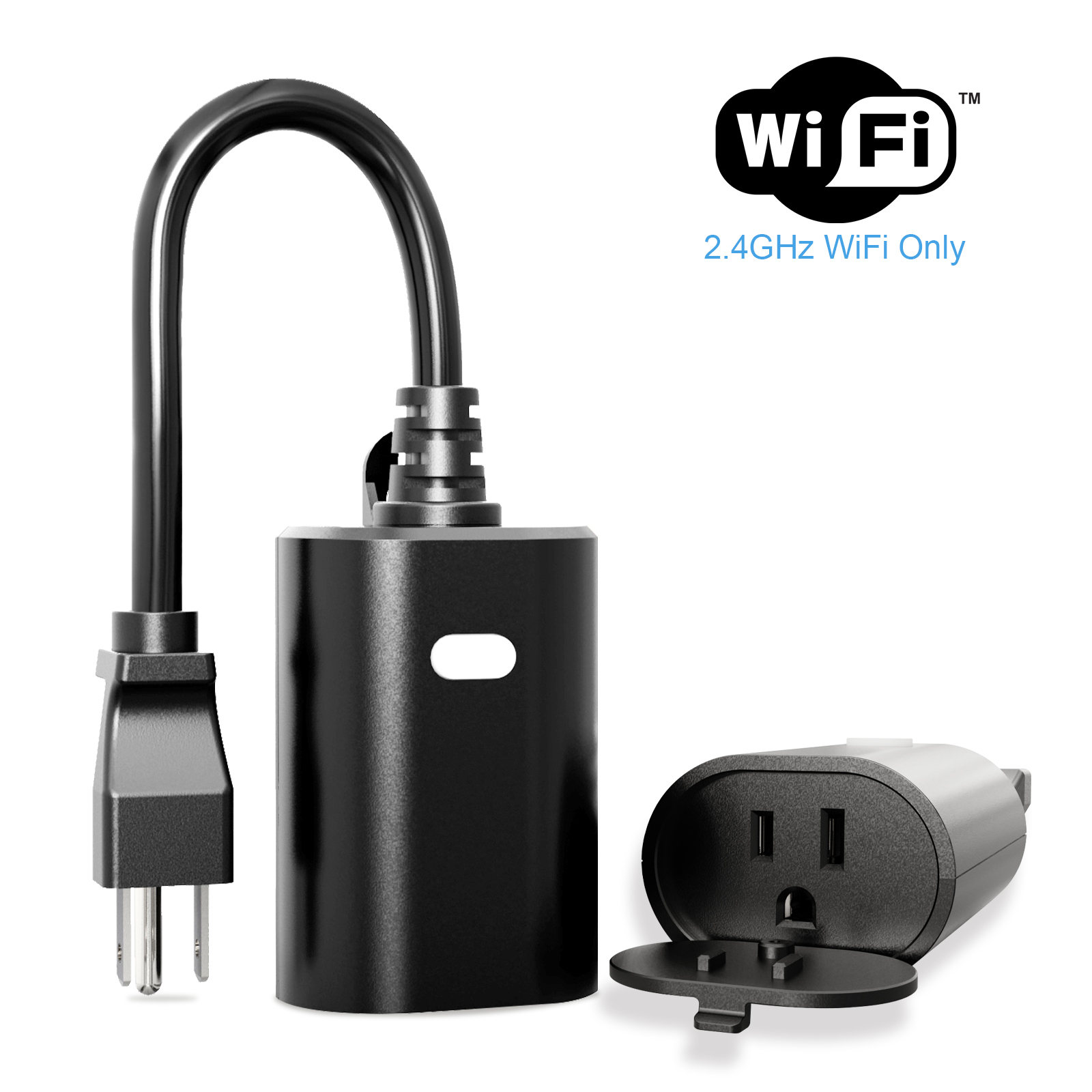 New One Wi-Fi Outdoor Smart Dimmer Plug, 2.4Ghz Wi-fi Only Smart Plug,