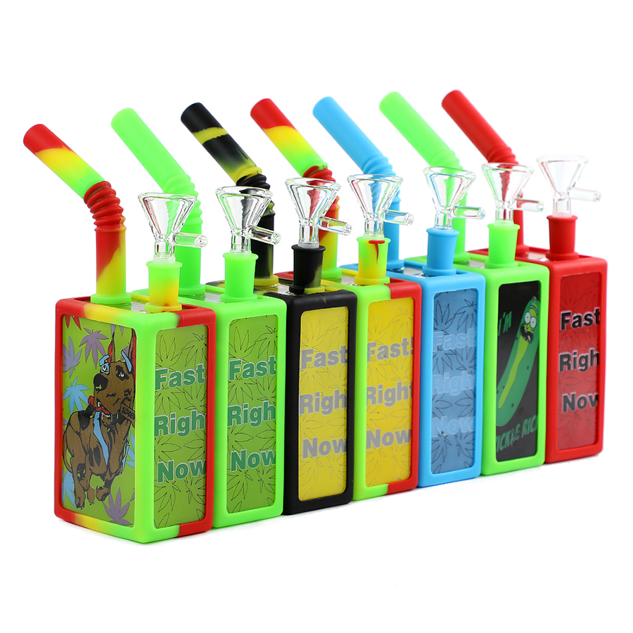 Juice Box Water Pipe with Pattern