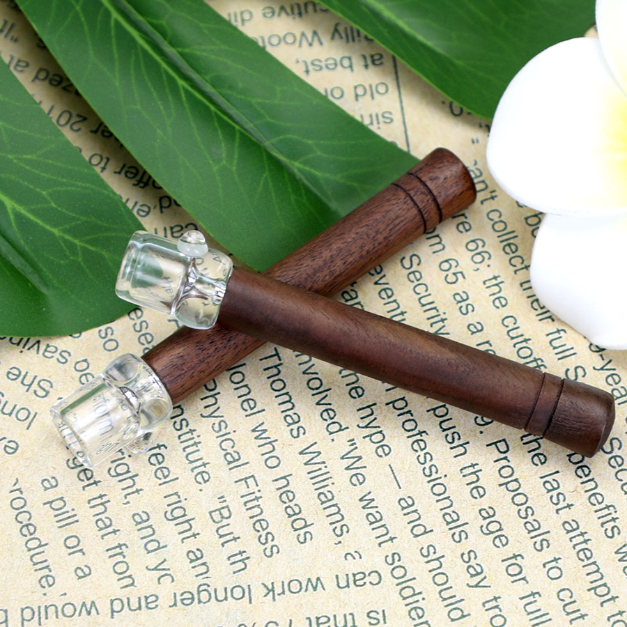 Long wooden glass pipe
