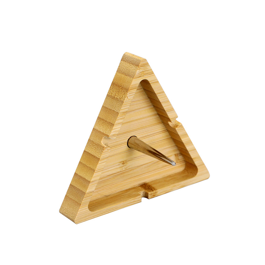 Wooden triangular ashtray
