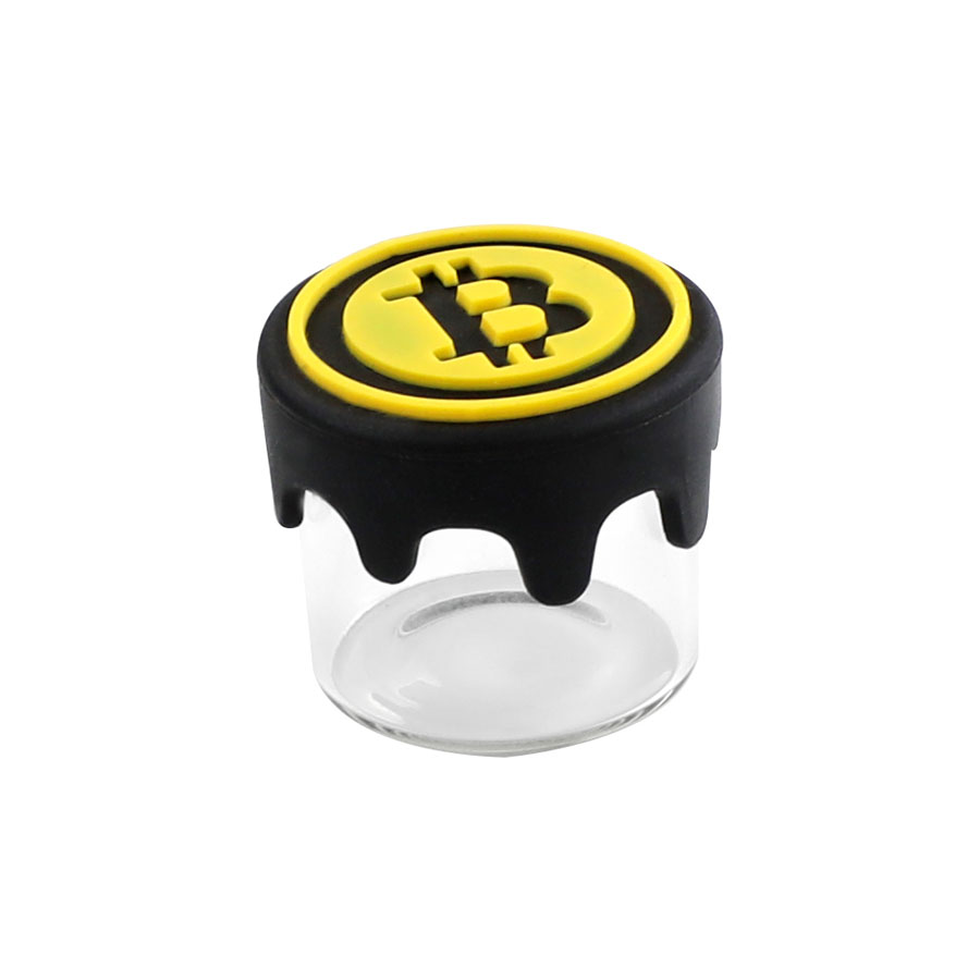 10 pcs Bitcoin silicone jar