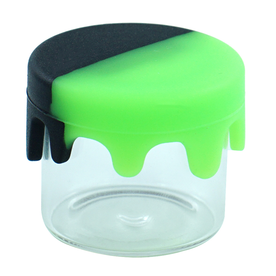 10 pcs silicone and glass container