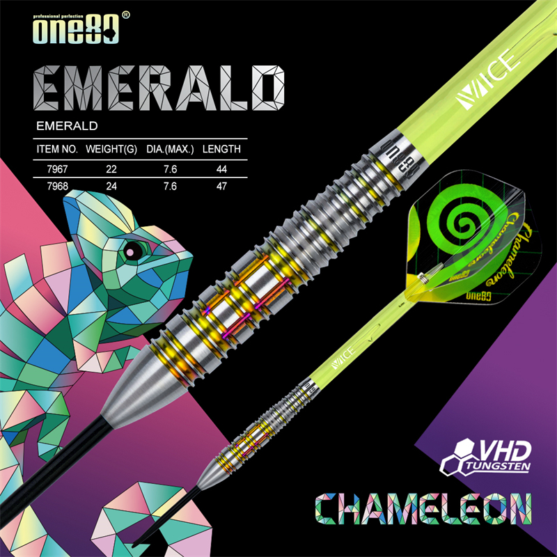 Chameleon-Emerald Steel Tip