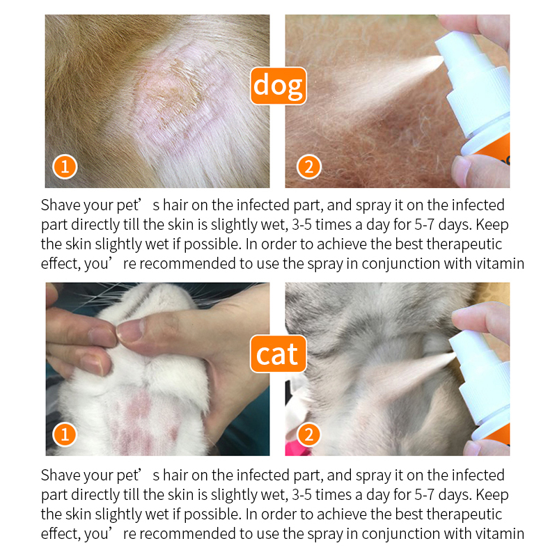 Puainta® Anti Itch Spray/ Antibacterial Spray for Dogs/ Cats