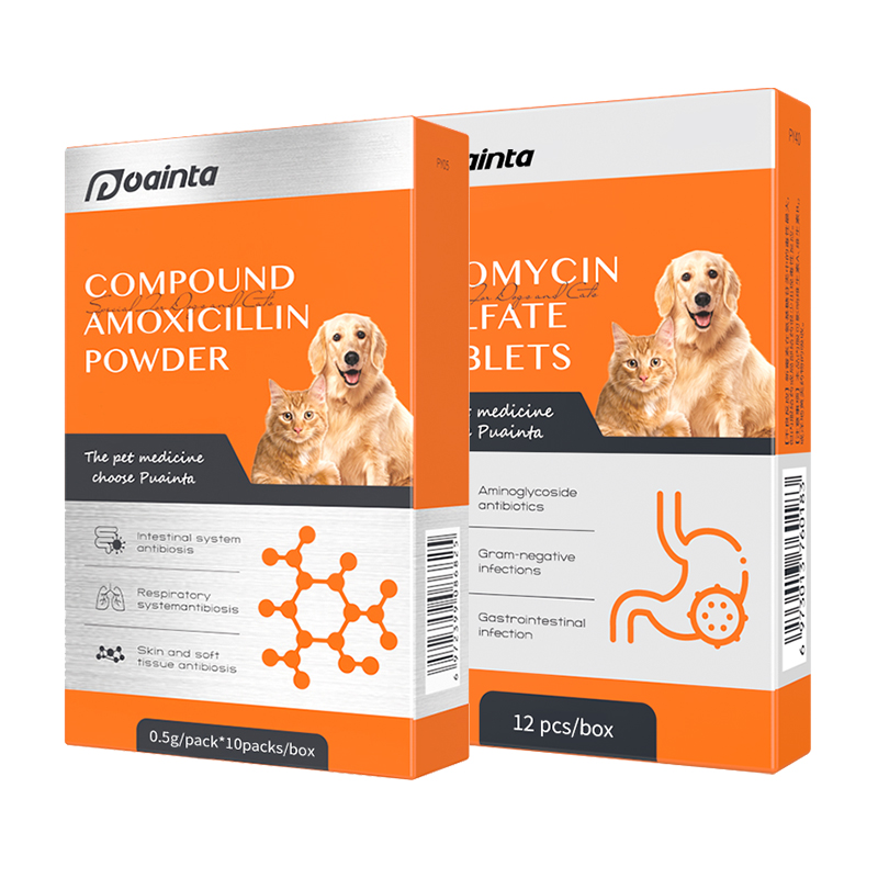 Diarrhea Bundle-Compound amoxicillin powder +Neomycin sulfate talets