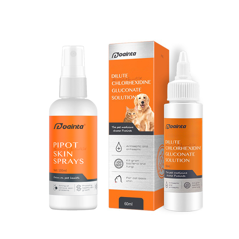 Puainta® Combination for Feline Acne & Folliculitis - Dilute Chlorhexidine Gluconate Solution + Skin Spray-Puainta®