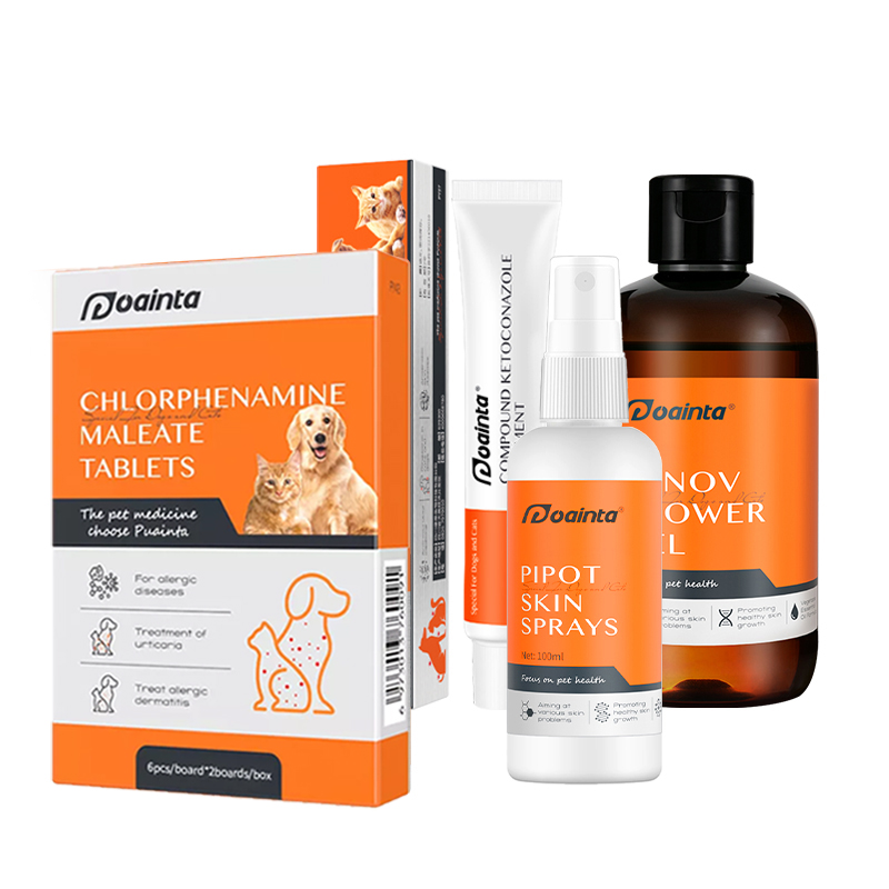 Puainta® Combination - Chlorphenamine Maleate Tablets + Skin Spray + Ointment + Banov Shower Gel