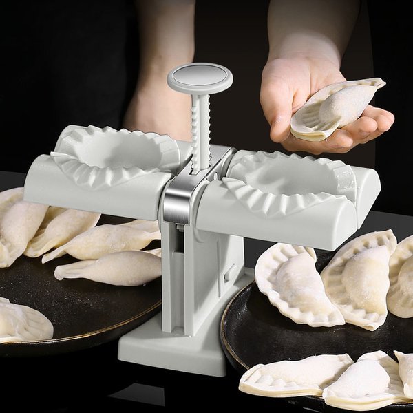 Molde para hacer dumplings automático de doble cabeza para el hogar