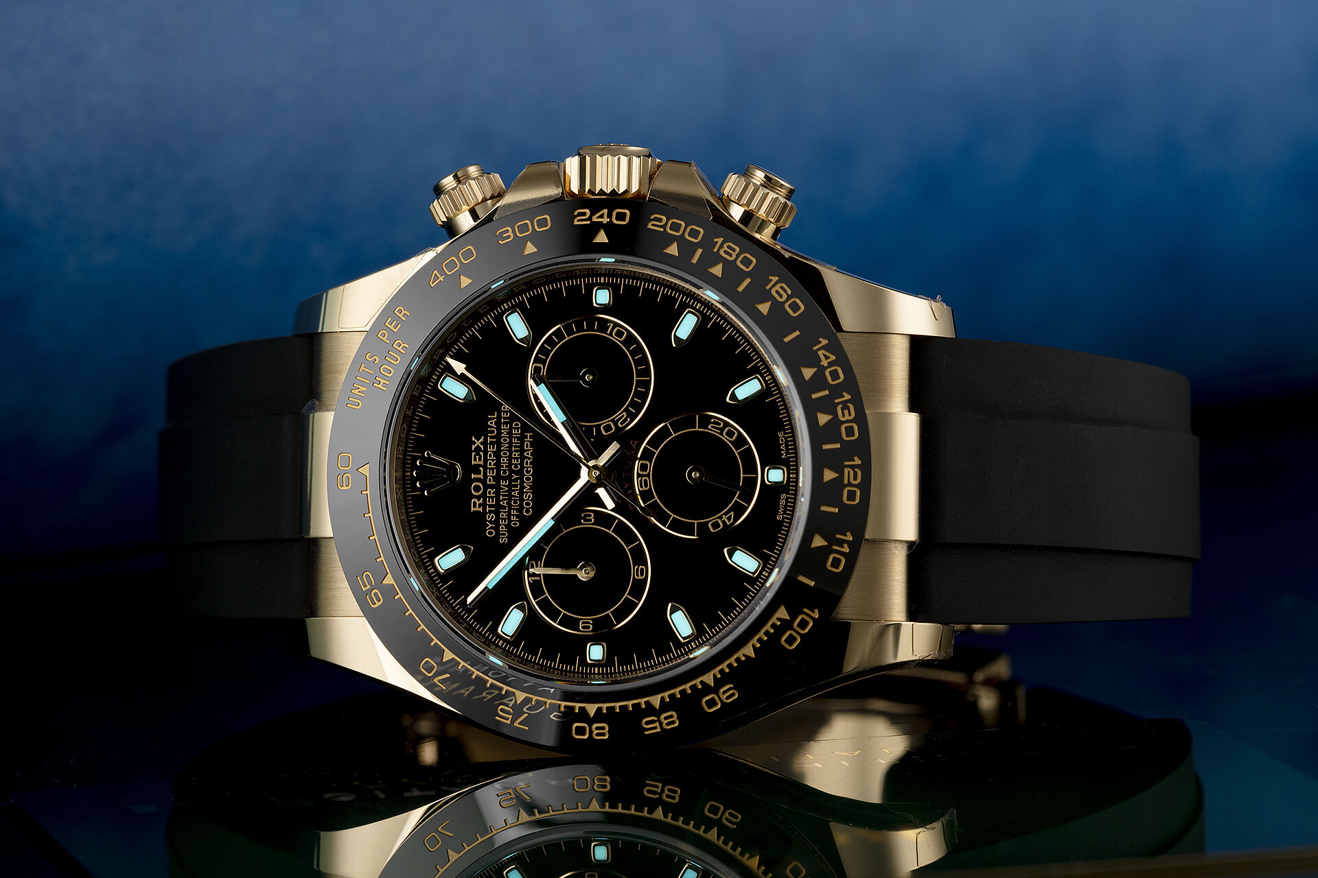 ref 116518LN | Yellow Gold Oysterflex | Rolex Cosmograph Daytona