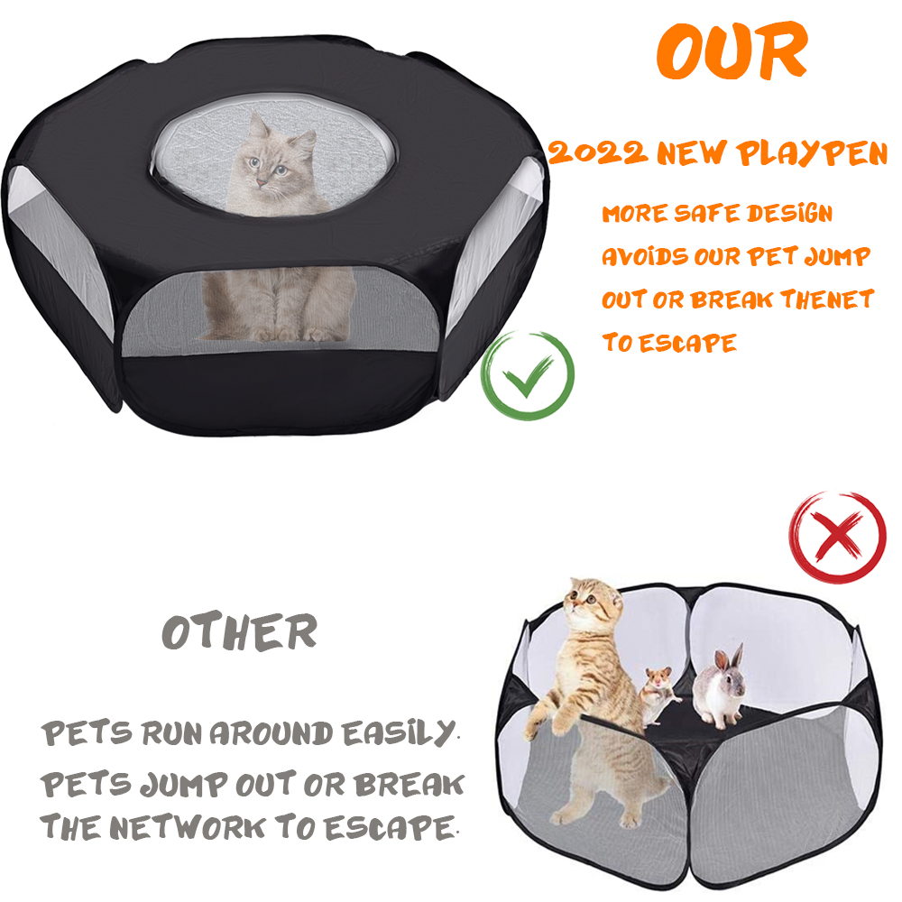 Small Animals Playpen(Black)