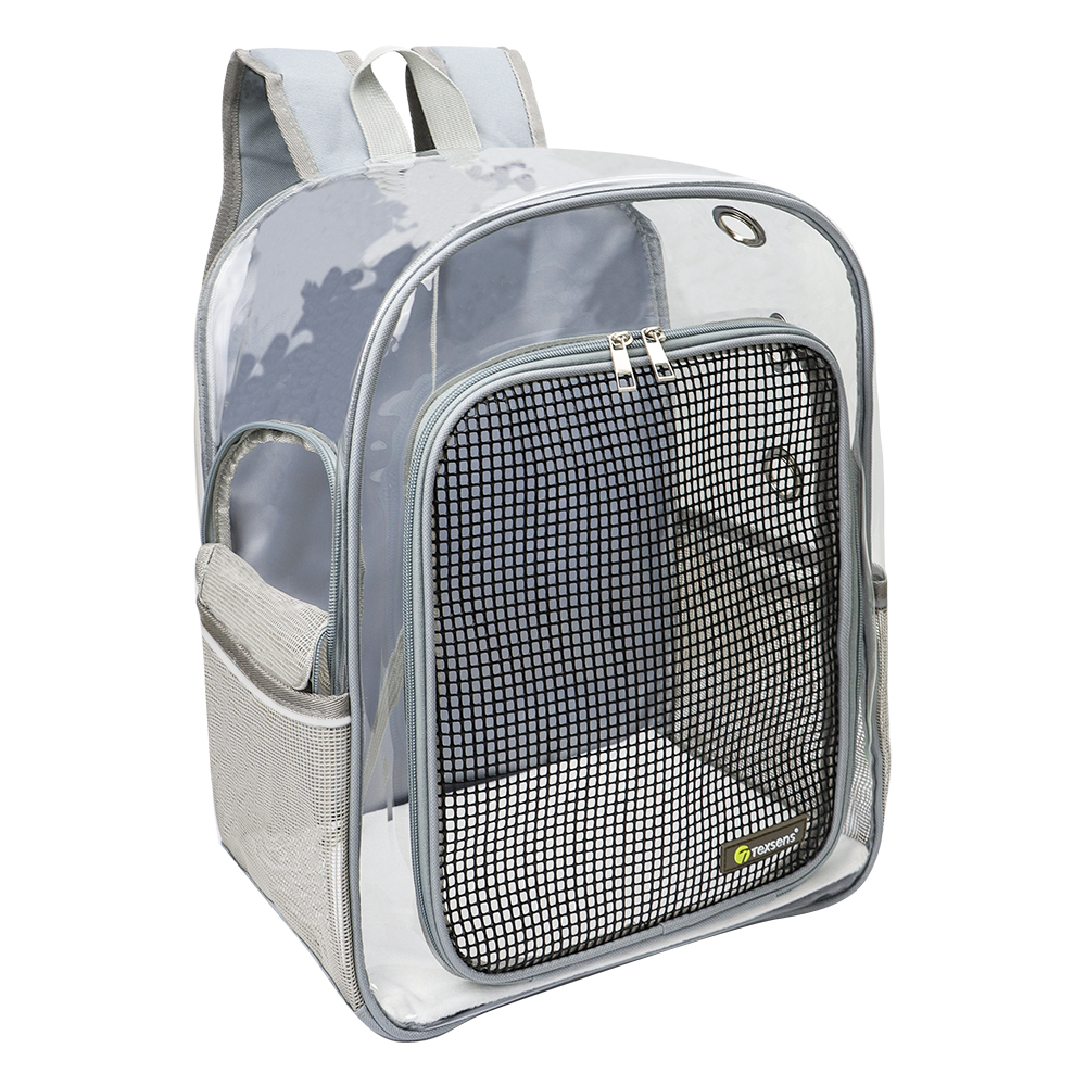 Transparent Pet Backpack Carrier(Gray)