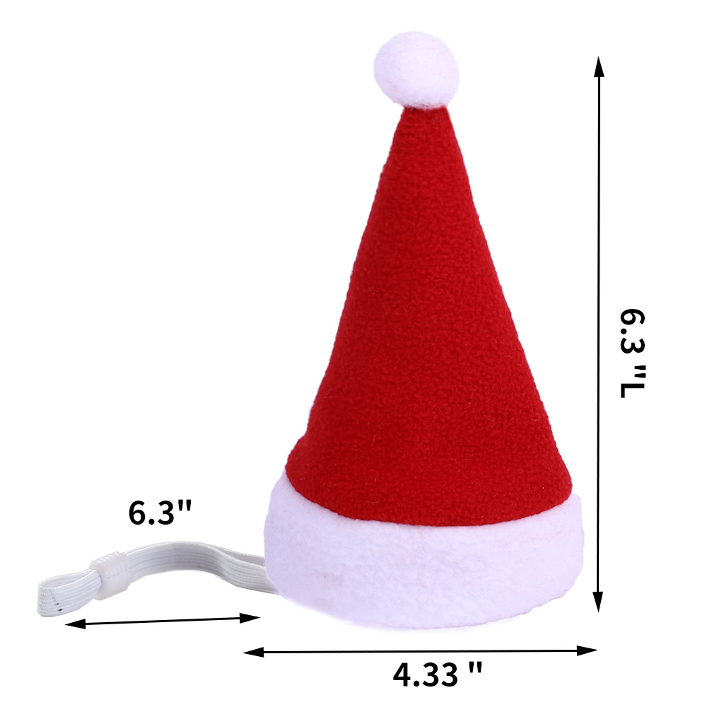 Adjustable Christmas Santa Hat for Dogs Cats