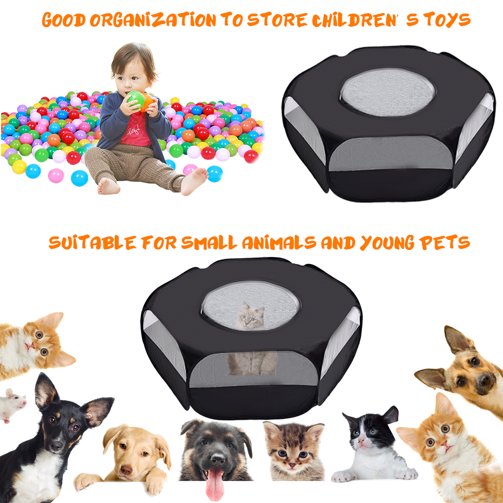 Small Animals Playpen(Black)