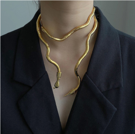 Trendy Jewelry Snake Necklace