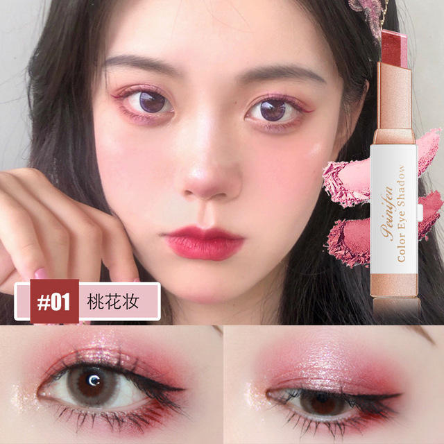 Two color eye shadow