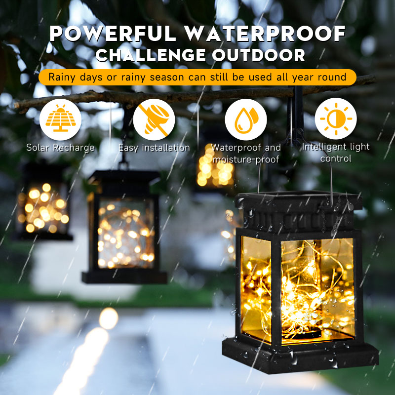 (CANMEIJIA) Solar Small Palace Lantern 1.5W Warm Light