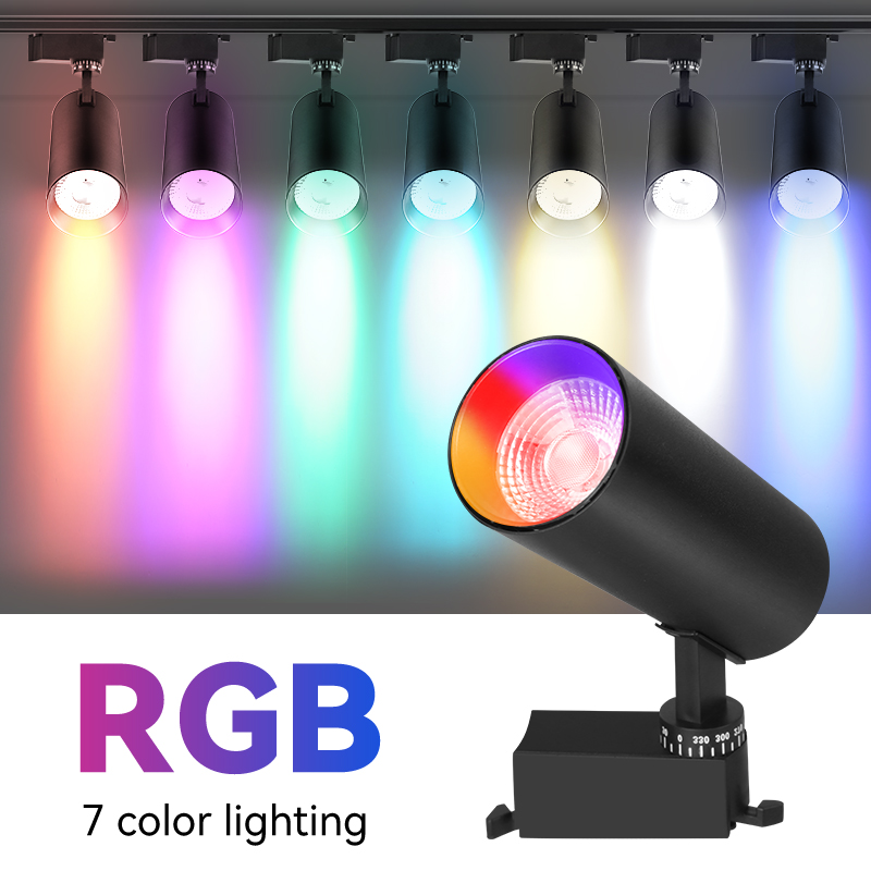 （CANMEIJIA)Stage Light Track Type Colorful Black/White 20W
