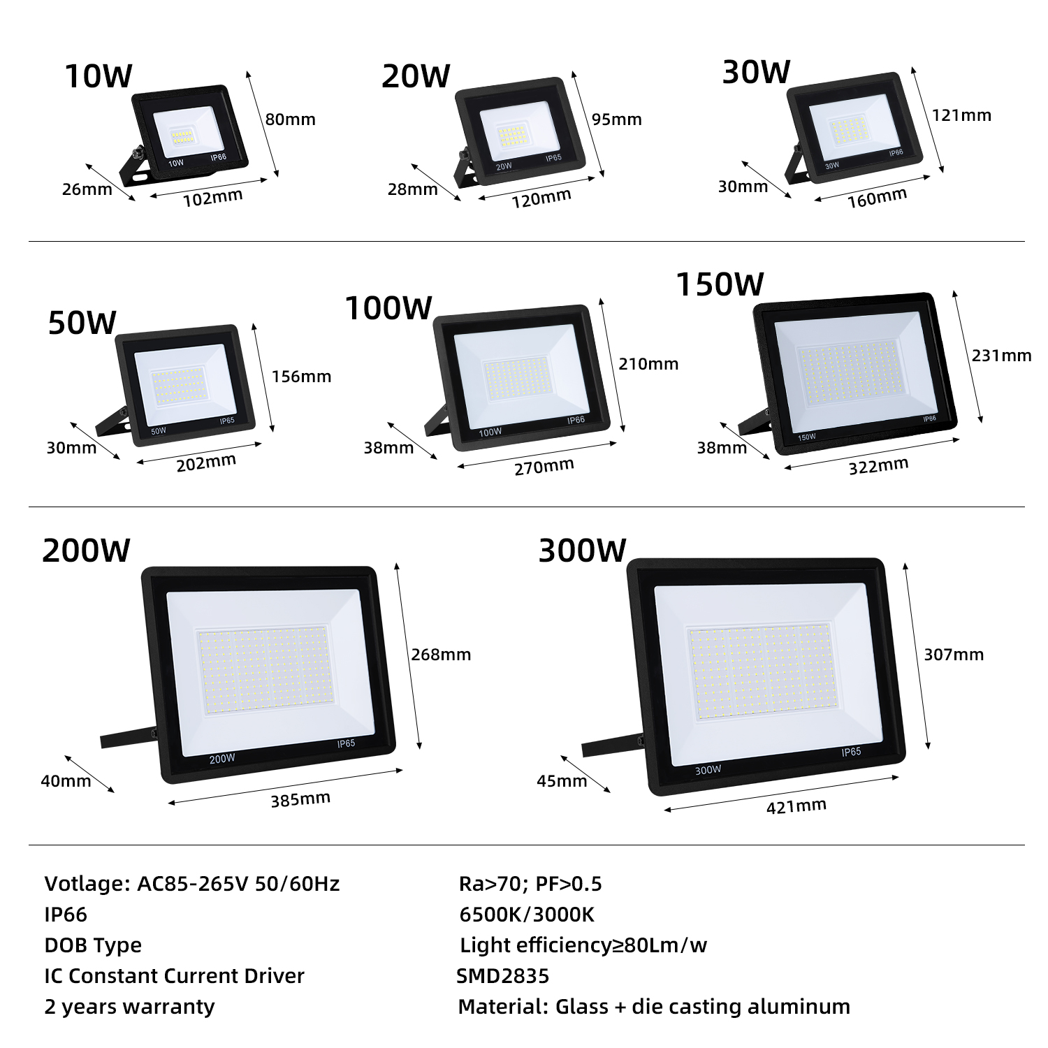 (CANMEIJIA)Flood light new ultra-thin small apple model 1OW/20W/30W/50W/100W/150W/200W