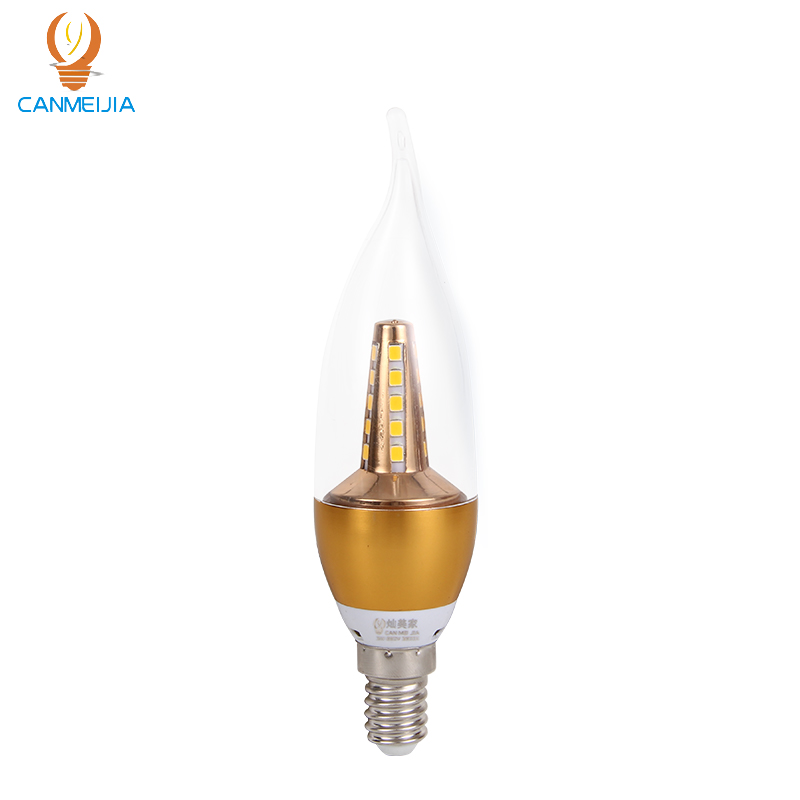 CANMEIJIA LED Glass Candle Filament Bulb