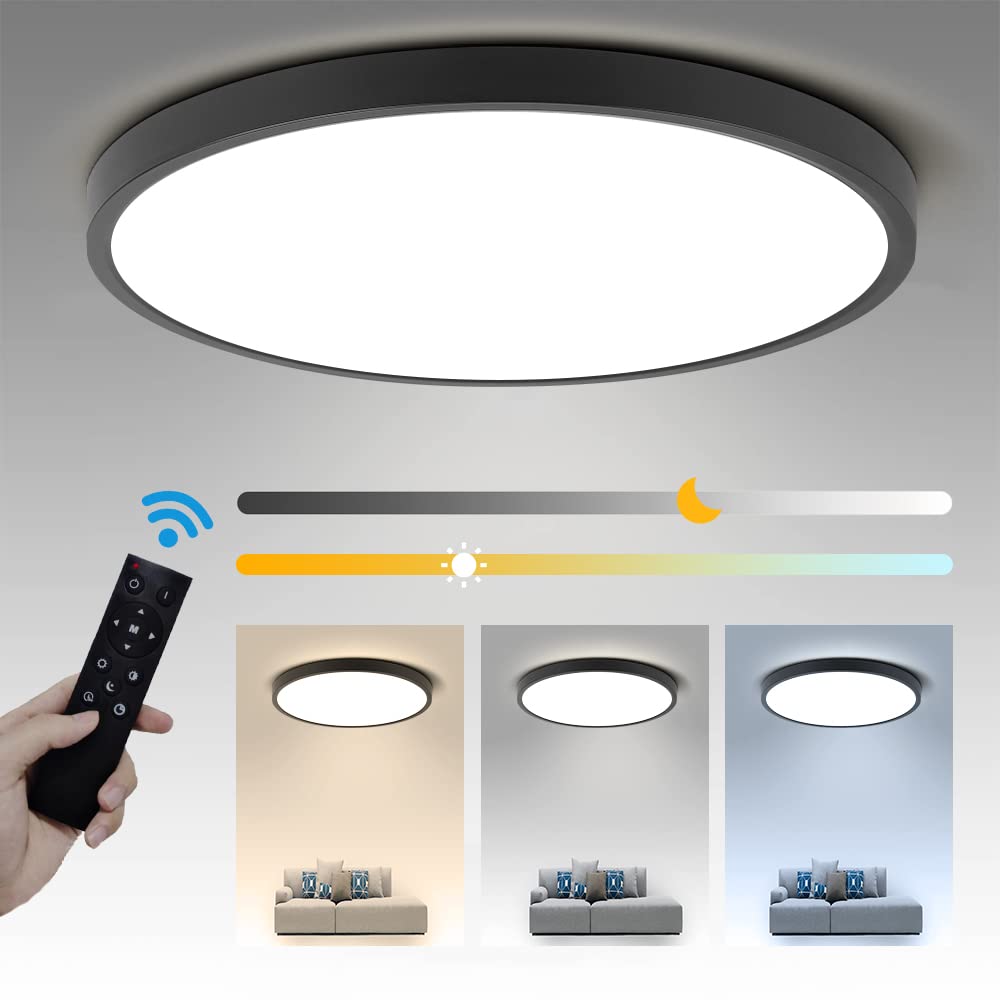 CANMEIJIA LED Flush Remote Control Ceiling Light