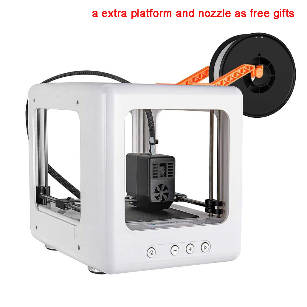 Nano 3D Printer for Kids Mini 3D Printer Desktop 3D Printer Fully Assembled PLA Filament Magnetic Removable Plate USB Cable Print Speed 40MM/s 10M Size 95 X 110 X 110MM 1.75mm for Beginners Kids Teens