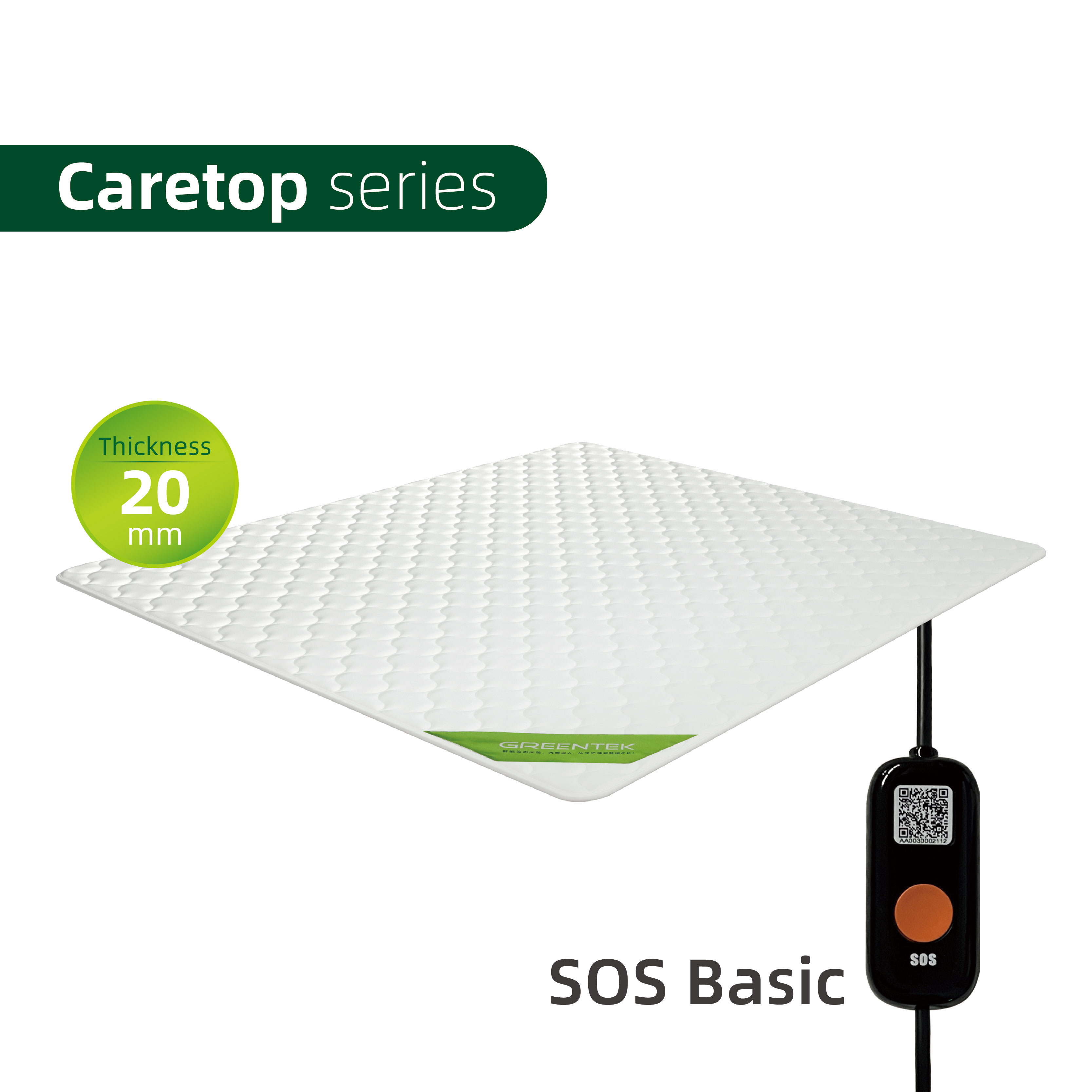 Caretop Tracking Mattress with SOS button