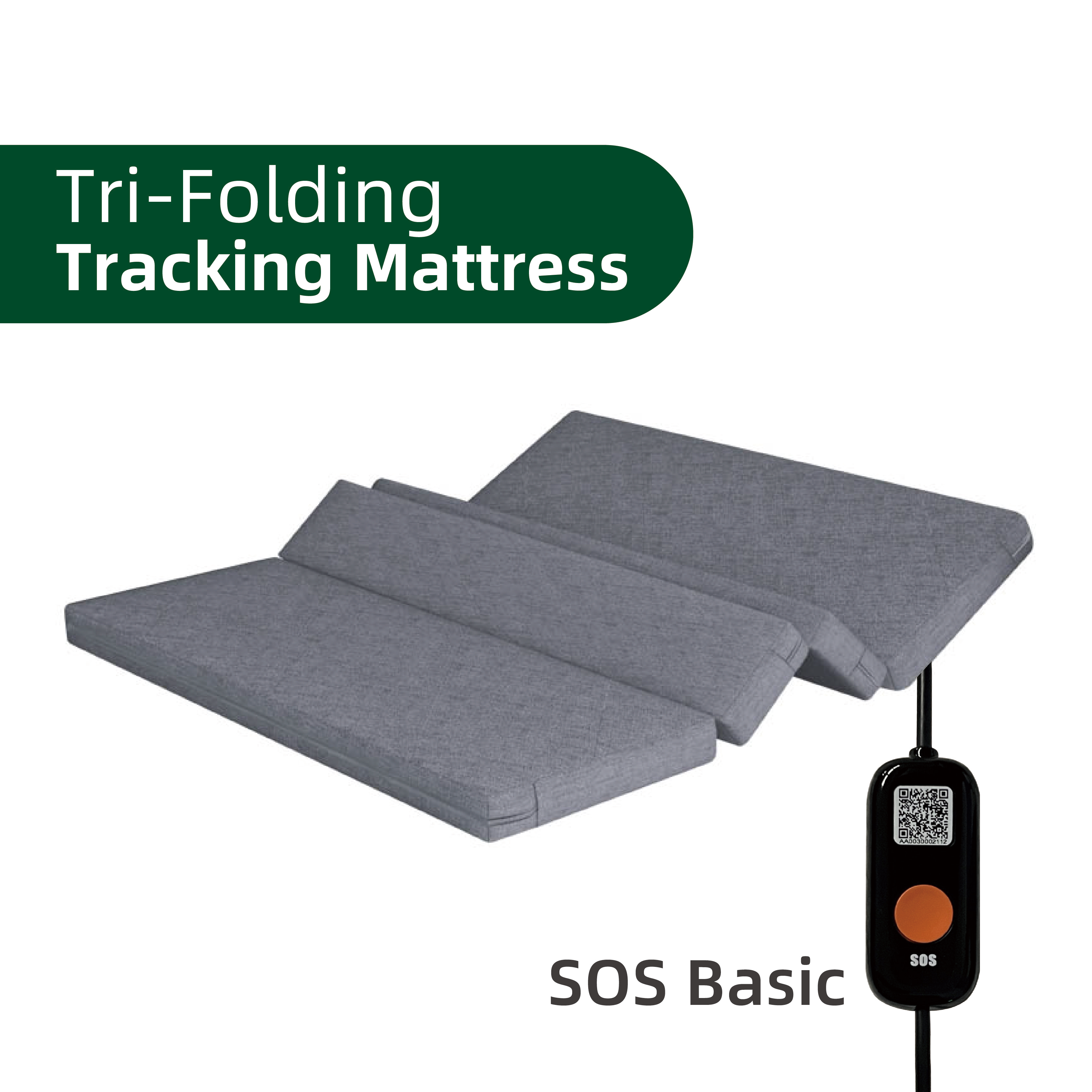 Tri-folding tracking mattress