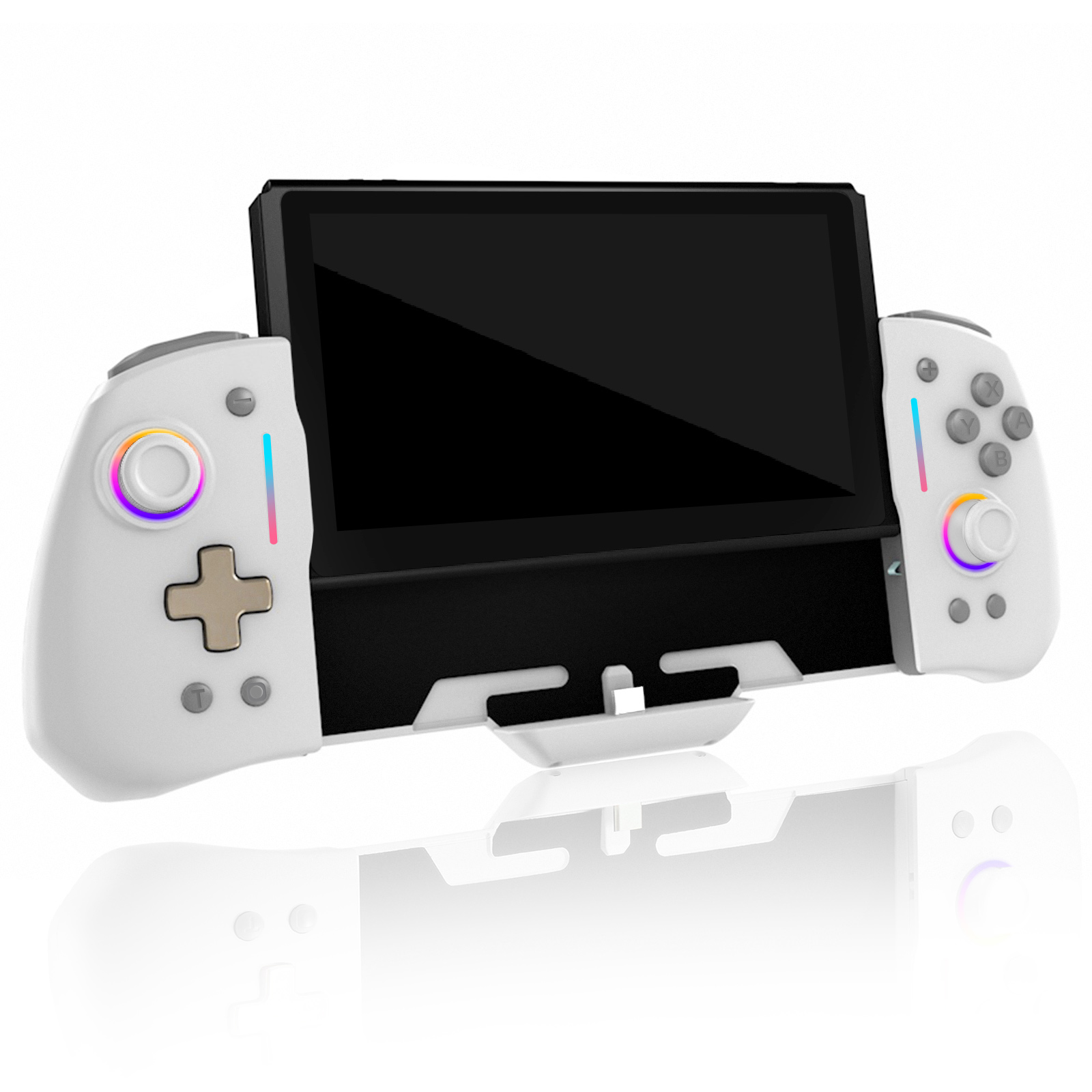 DOYOKY Wired RGB Joycon Controller for Switch/Switch OLED-White
