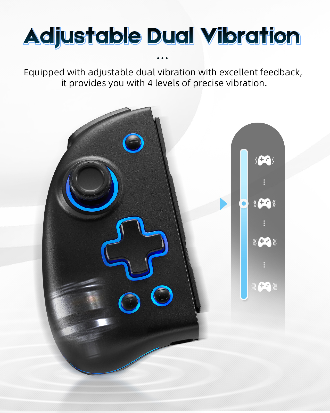 DOYOKY Wireless RGB Joycon Controller with Hall Effect Joysticks for Switch/Switch OLED-Black-DOYOKY