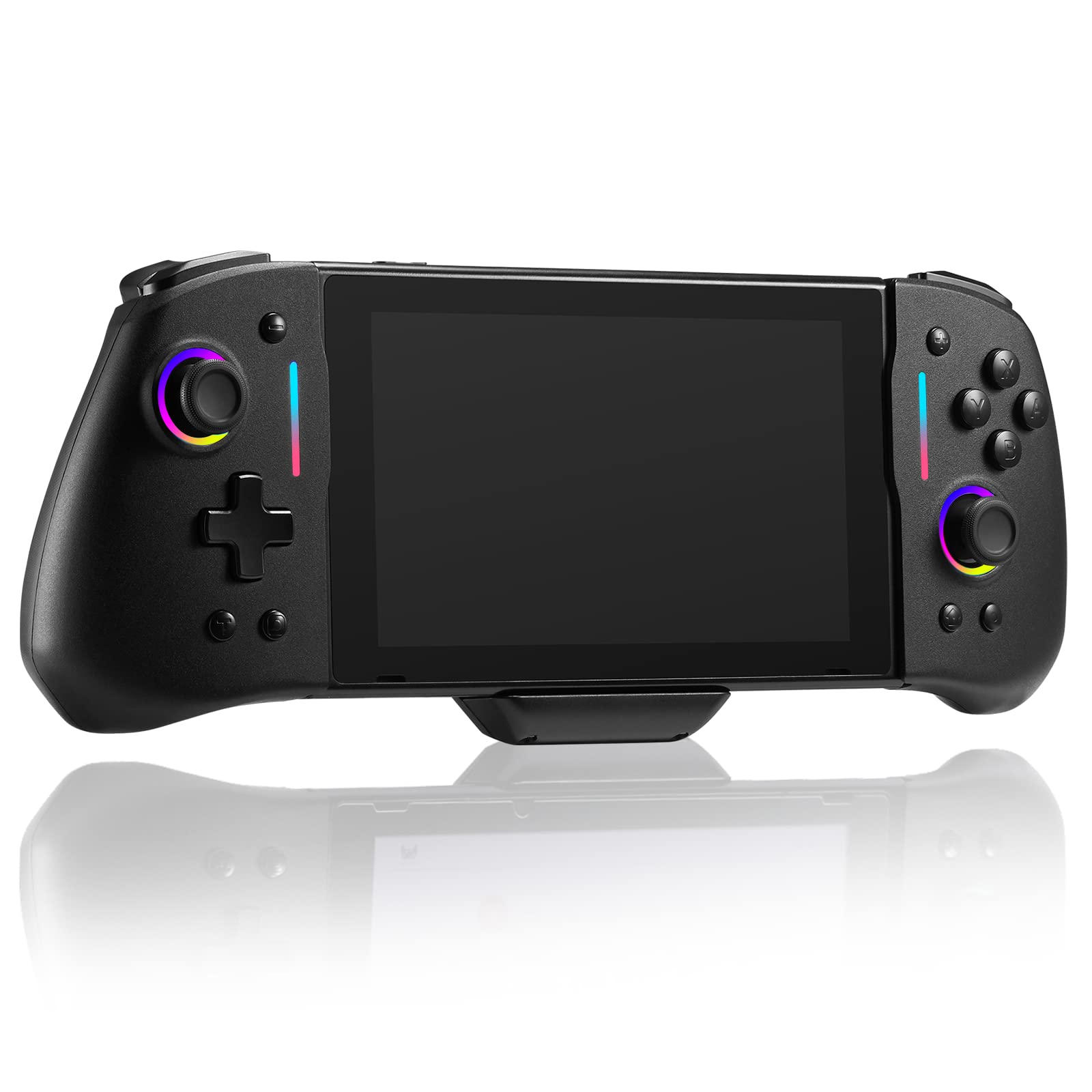  Wired RGB Joycon Controller for Switch/Switch OLED - Black-DOYOKY