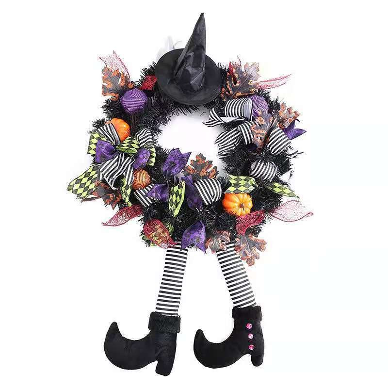 🎃Halloween Early Sale - Witch Wreath & Bewitched Broomstick Wreath