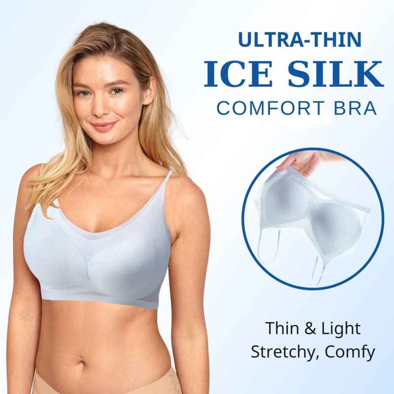 🔥LAST DAY 40% OFF--Summer Seamless Ultra-Thin Plus Size Ice Silk Comfort Bra