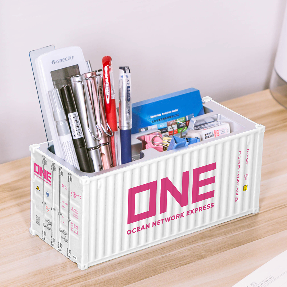 Shipping Container Box Pen Holder