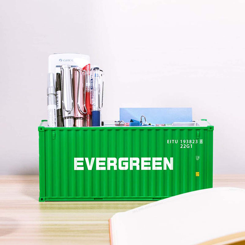 Shipping Container Box Pen Holder