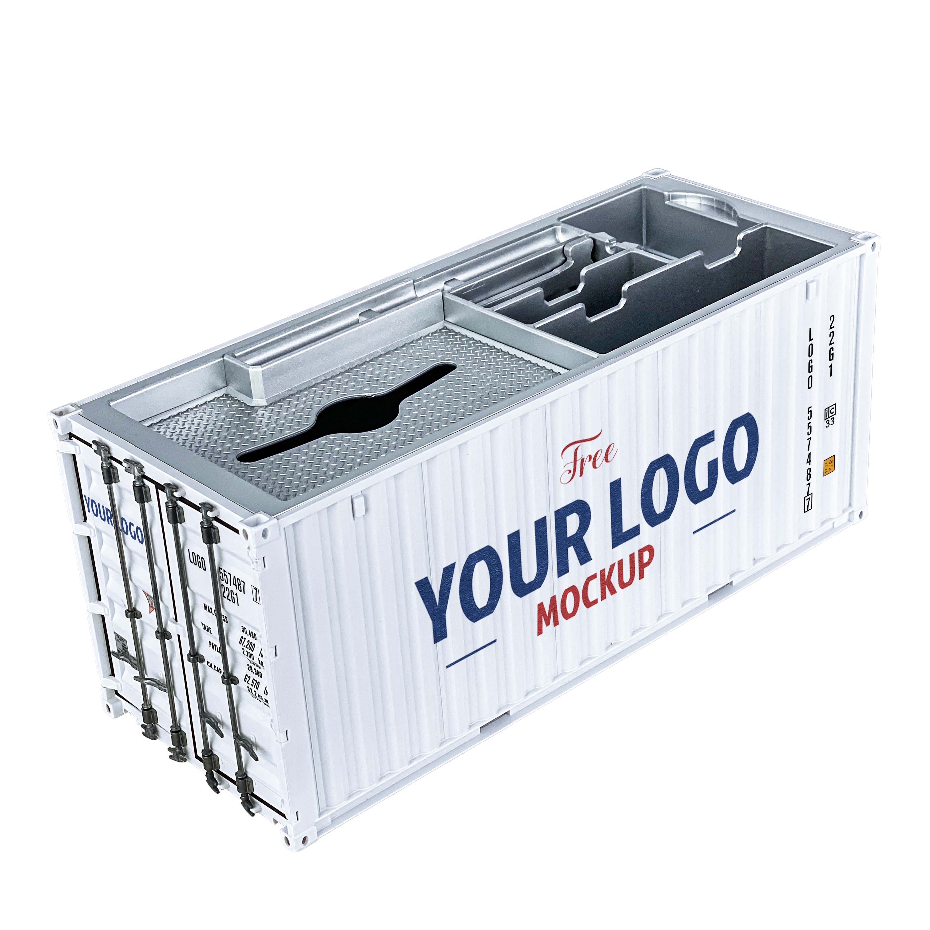Shipping Container Organizer&Tissue Box 1:20