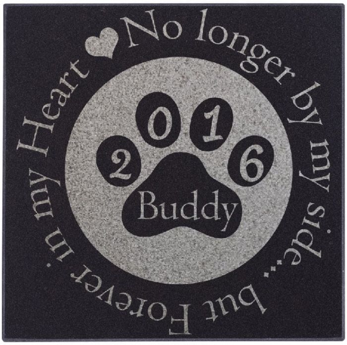 Personalized Dog Memorial Stones Customized Pet Headstones - Forever in My Heart #37