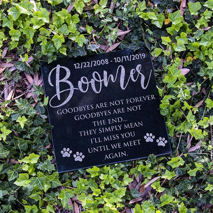 Personalized Dog Memorial Stones Customized pet Grave Marker Headstones #2