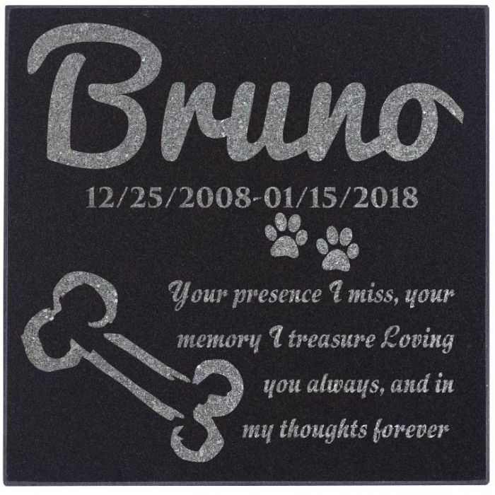 Personalized Pet Memorial Stone Headstones for Dogs