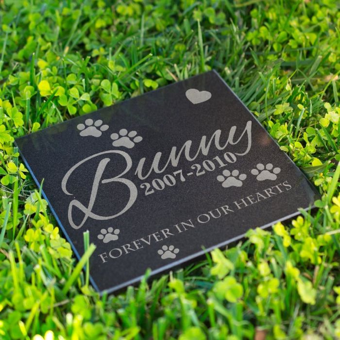 Personalized Dog Memorial Stones Customized Pet Headstones - Forever in Our Hearts #38