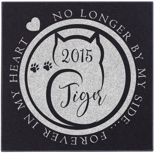Personalized Cat Memorial Stones Customized Pet Headstones - No Longer by My Side